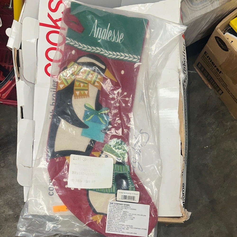 The Company Store Red Holiday Stocking